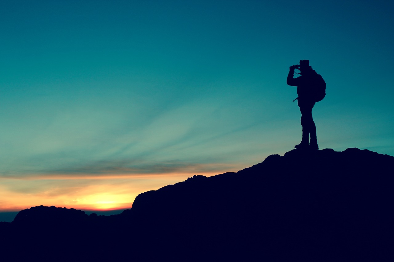 mountain, top, adventure
